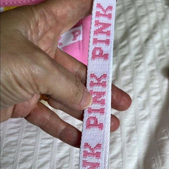 PINK Victorias Secret Pink and Yellow Bag -new - Picture 5 of 9